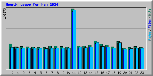 Hourly usage for May 2024